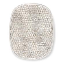 Colleen Lopez Sterling Silver 1.43ctw Pavé White Diamond Ring