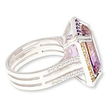 Colleen Lopez Sterling Silver Ametrine and Multigemstone Ring