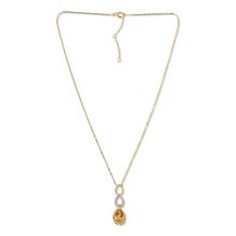 Colleen Lopez Sterling Silver Gemstone Triple-Pear Drop Necklace