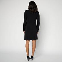 Colleen Lopez Sweater Knit Dress with Buttons