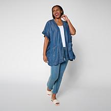 Colleen Lopez Tencel Ruffle Cardigan