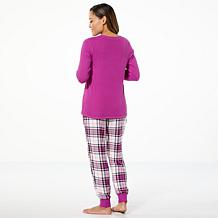 Comfort Code 2-piece Brushed Ultra Rib Knit PJ Set