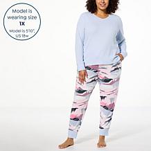 Comfort Code 2-piece Brushed Ultra Rib Knit PJ Set