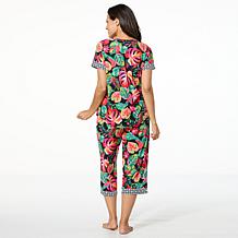 Comfort Code 2-piece Peached Jersey Knit Twin-Print PJ Set