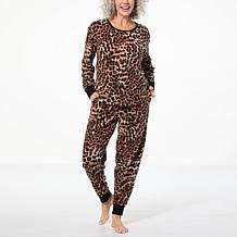 Comfort Code Ribbed Detail Waffle Knit Jogger PJ Set