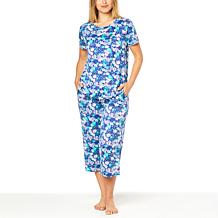 Comfort Code Soft and Light Short-Sleeve Tee and Crop Pant PJ Set