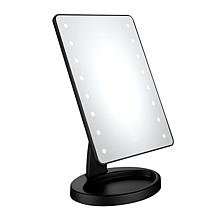 Conair 1x LED Battery-Operated Matte Black Hollywood Mirror