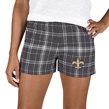 Concepts Sport Ultimate Ladies Flannel Short - Saints