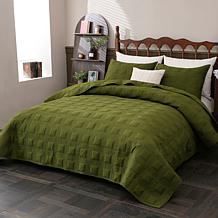Concierge Collection 100% Cotton 3-piece Quilt Set