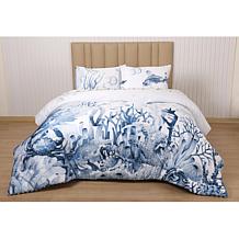 Concierge Collection 3-piece Rayon Bamboo Cotton Coastal Comforter ...