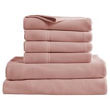 Concierge Collection 6-Piece Fleece Sheet Set