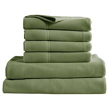 Concierge Collection 6-Piece Fleece Sheet Set