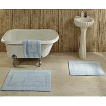 Concierge Collection Lux Reversible 2pc Bath Rug Set