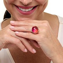 Connie Craig Carroll Jewelry Annalee Gem Doublet Flower Solitaire Ring