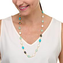 Connie Craig Carroll Jewelry Aspen Multigemstone Bead Station Necklace