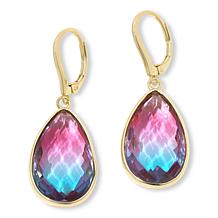Connie Craig Carroll Jewelry Ellery Quartz Doublet Drop Earrings
