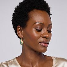 Connie Craig Carroll Jewelry Gemstone Rope Detail Drop Earrings