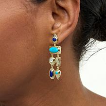 Connie Craig Carroll Jewelry Hartley Multigemstone Chandelier Earrings