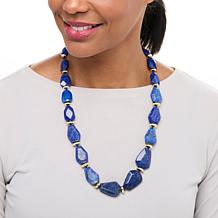 Connie Craig Carroll Jewelry Joss 26" Large Gemstone Necklace