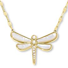 Connie Craig Carroll Jewelry Mirabelle 19" Dragonfly Necklace