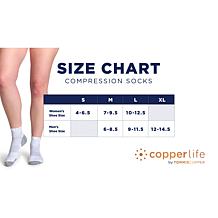 Copper Life 3-pack Heel Support Ankle Socks
