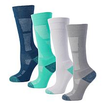 Copper Life 4-pack Medium-Compression EcoWick Over-the-Calf Socks