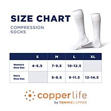 Copper Life 4-pack Medium-Compression EcoWick Wide Over-the-Calf Socks