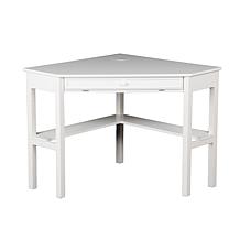 Corner Computer Desk - White