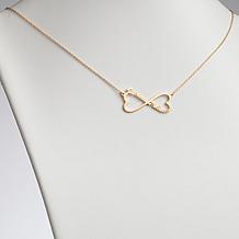Couple's Names Heart Infinity Necklace