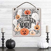 Courtside Market 12" x 12" Halloween Spirit Hanging Sign