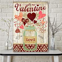 Courtside Market Be My Valentine 18x26 Canvas Wall Art