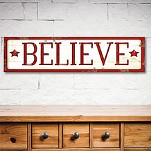 Courtside Market Believe 6"x24" Art Board Panel
