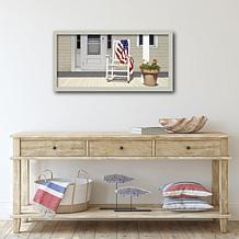 Courtside Market Celebrate 250 American Porch 12x24 Framed Canvas