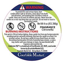 Courtside Market Celebrate 250 Patriotic 4 oz Citronella Candle Set