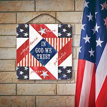 Courtside Market Celebrate 250 Patriotic II 12x12" Artboard with Twine