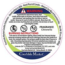 Courtside Market Celebrate 250 Truck 10 oz Citronella Candle