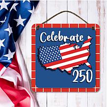 Courtside Market Celebrate 250 USA 12x12" Artboard with Twine