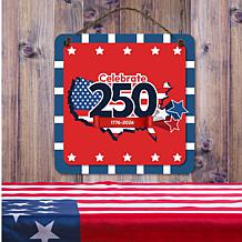 Courtside Market Celebrate 250 USA Overlay 12x12" Artboard with Twine