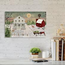 Courtside Market Christmas at the Shore 12x18 Wood Art