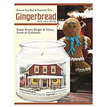 Courtside Market Christmas Farmhouse Infused Soy Candle in Glass Jar