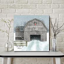 Courtside Market Christmas Tree Farm 24x24 Canvas Wall Art