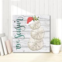 Courtside Market Coastal Christmas I 30x30 Canvas Wall Art