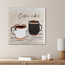 Courtside Market Coffee Vibes 16x16 Gallery-Wrapped Canvas