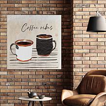 Courtside Market Coffee Vibes 24x24 Gallery-Wrapped Canvas