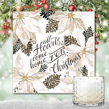 Courtside Market Come Home for Xmas Artboard & 13.5 oz. 3-Wick Candle