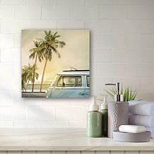 Courtside Market Day of Surfing Canvas Wall Art - 16" x 16"