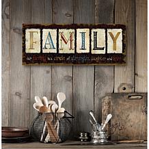 Courtside Market Family Love 12"x30" Canvas Wall Art