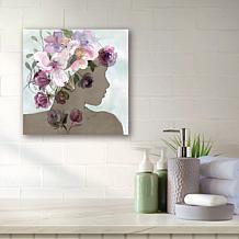 Courtside Market Flower Power Beauty I Canvas Wall Art - 16" x 16"