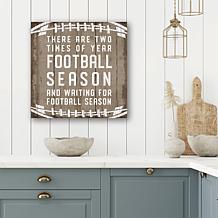 Courtside Market Football Season Canvas Wall Art - 16" x 16"