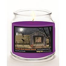 Courtside Market Halloween Harvest Moon Cat Candy Corn Soy Wax Candle